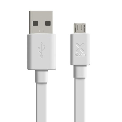 Xtorm Flat USB to Micro USB cable (1m) White, niet bekend - Overig - 8718182274653