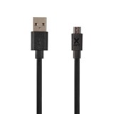 Xtorm Flat USB to Micro USB cable (1m) Black,  -  - 8718182274660
