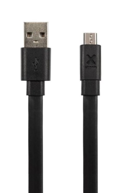 Xtorm Flat USB to Micro USB cable (3m) Black, niet bekend - Overig - 8718182274684