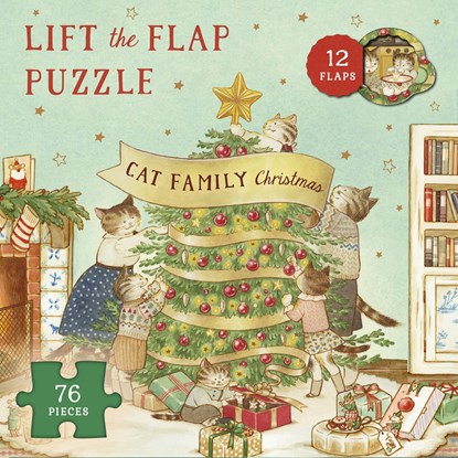 Cat Family Christmas Lift-The-Flap Puzzle: Count Down to Christmas: 12 Flaps: 76 Pieces, Lucy Brownridge - Gebonden - 9780711287860
