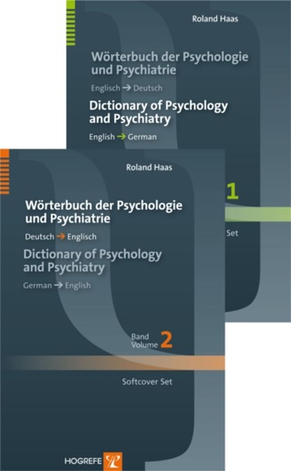 Woerterbuch Der Psychologie Und Psychiatrie / Dictionary of Psychology and Psychiatry, Roland Haas - Paperback - 9780889374508