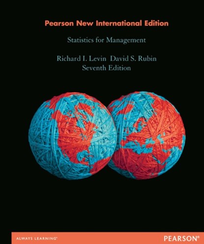 Statistics for Management, Richard Levin ; David Rubin - Paperback - 9781292039930