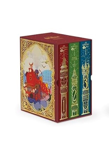 Harry Potter 1-3 Box Set: MinaLima Edition, J. K. Rowling - Paperback - 9781526680068