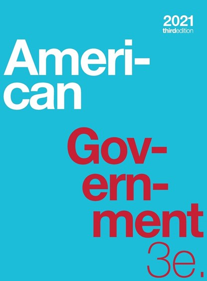 American Government 3e (hardcover, full color), Glen Krutz ;  Sylvie Waskiewicz - Gebonden - 9781738998487