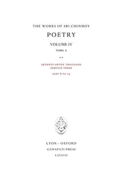Poetry IV, tome 2, Sri Chinmoy - Gebonden - 9781911319153