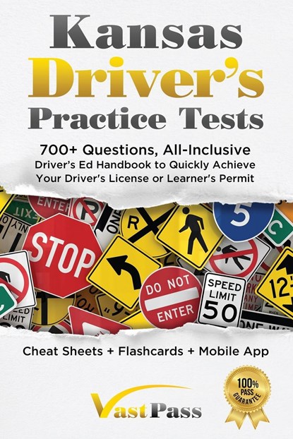Kansas Driver's Practice Tests, Stanley Vast - Paperback - 9781955645348