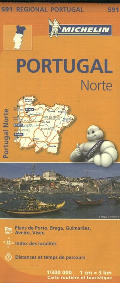 Michelin Wegenkaart 591 Portugal Noord, Michelin - Paperback - 9782067184725