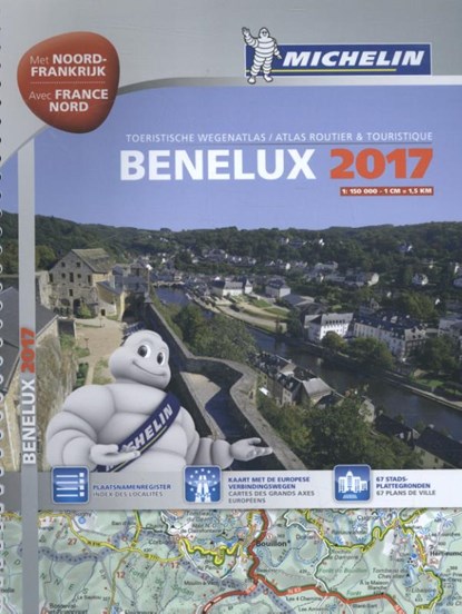 Atlas Michelin Benelux 2017, niet bekend - Paperback - 9782067219540