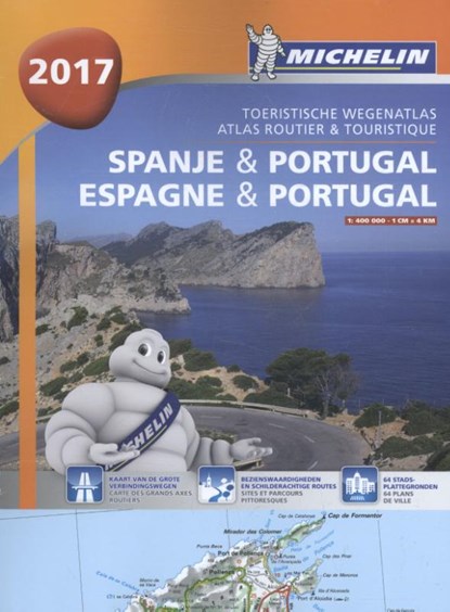 Atlas Michelin Spanje & Portugal 2017, niet bekend - Paperback - 9782067219557
