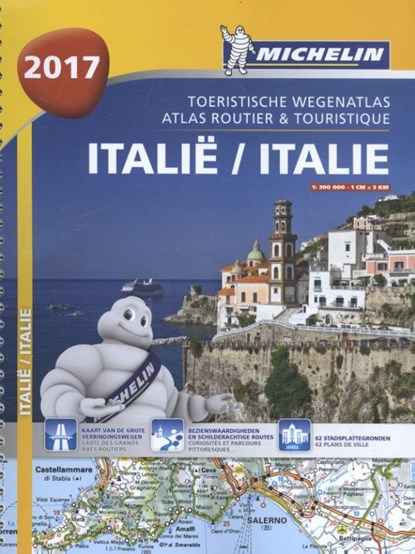 Atlas Michelin Italie 2017, niet bekend - Paperback - 9782067219571
