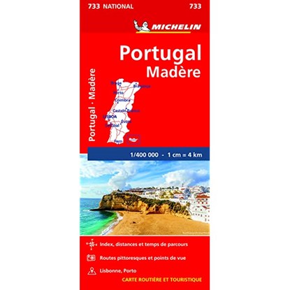 Michelin Wegenkaart 733 Portugal en Madeira, niet bekend - Losbladig - 9782067243934