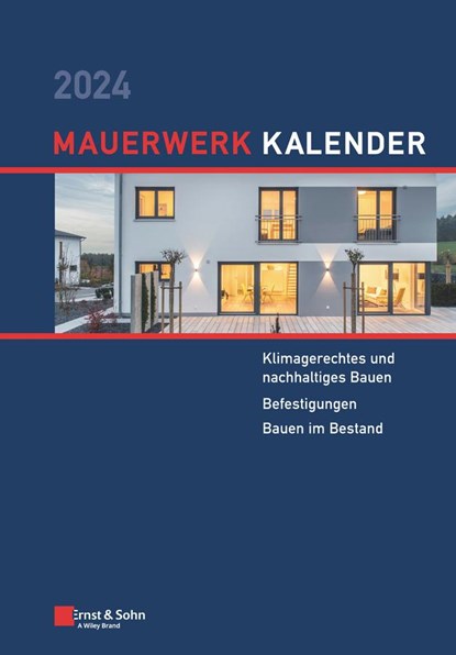 Mauerwerk-Kalender 2024, Detleff Schermer ; Eric Brehm - Gebonden - 9783433034088