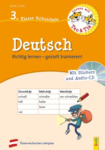 Lernen mit Teo und Tia Deutsch - 3. Klasse Volksschule mit CD, Erika Stoifl ;  Verena Müller - Paperback - 9783707422023