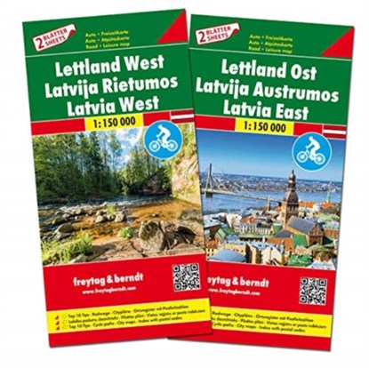 F&B Letland West en Oost 2-kaartenset, niet bekend - Losbladig - 9783707917734