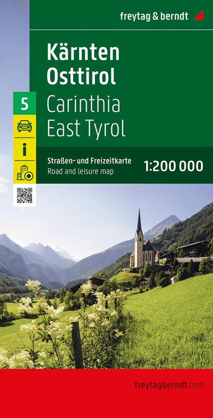 Carinthia, East Tyrol Road and Leisure Map, Freytag & Berndt - Gebonden - 9783707923131