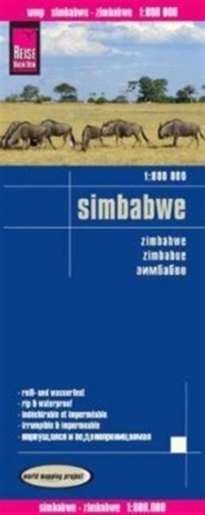 Reise Know-How Landkarte Simbabwe  1 : 800.000, Reise Know-How Verlag Peter Rump - Gebonden - 9783831772704
