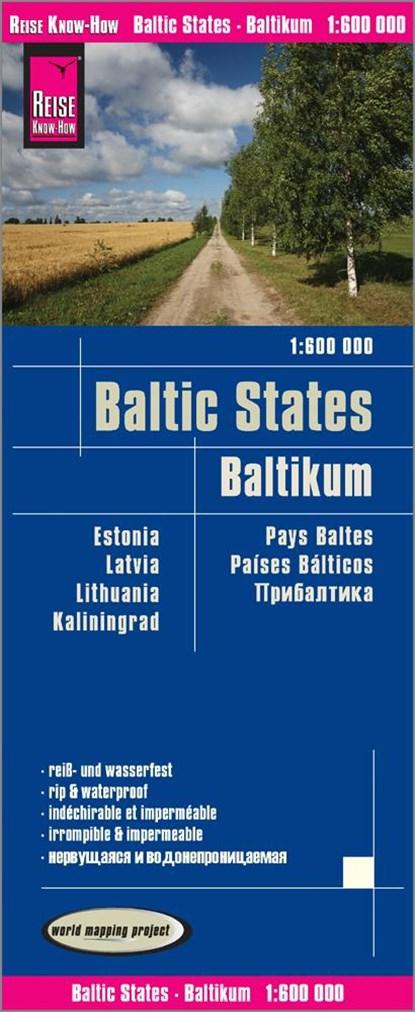 Reise Know-How Landkarte Baltikum / Baltic States (1:600.000) : Estland, Lettland, Litauen und Region Kaliningrad, Reise Know-How Verlag Peter Rump - Losbladig - 9783831773718