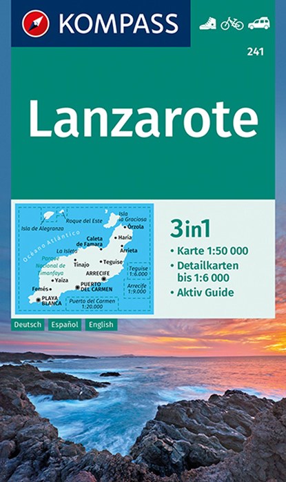 Kompass WK241 Lanzarote, niet bekend - Paperback - 9783990445693