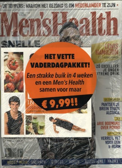 Een strakke buik in 4 weken - met tijdschrift Mens Health, Jesse van der Velde - Paperback - 9789000348725