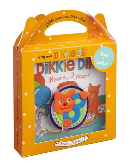 Jarig met Dikkie Dik - Hoera, 3 jaar!, Jet Boeke - Gebonden - 9789025772659