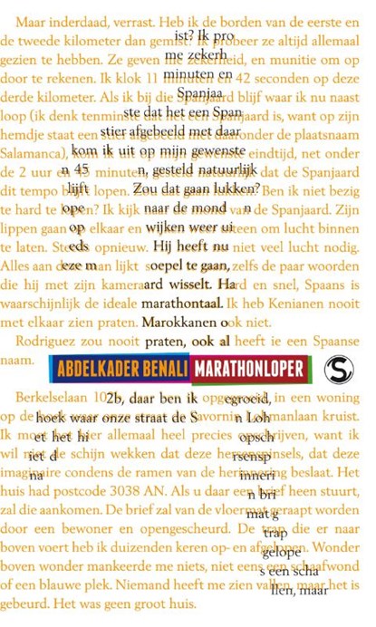 Marathonloper, Abdelkader Benali - Paperback - 9789029579308