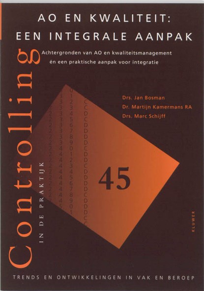 AO en kwaliteit, J. Bosman ; M. Kamermans ; M. Schijff - Paperback - 9789031220977