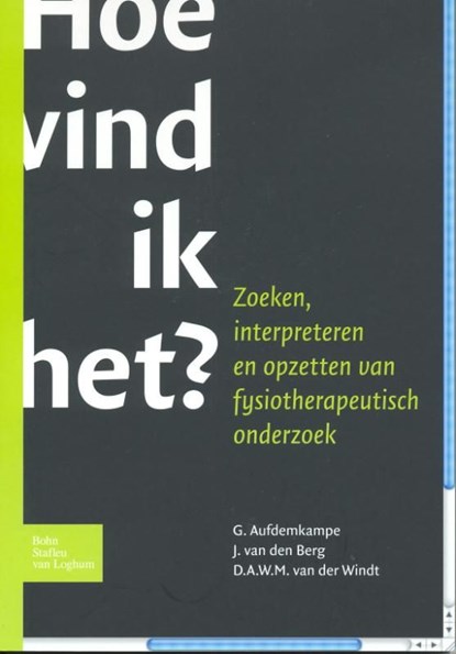 Hoe vind ik het?, G. Aufdemkampe ; J. van den Berg ; DAWM van der Windt - Ebook - 9789031380893