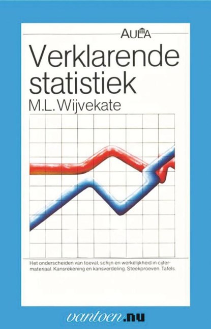 Verklarende statistiek, M.L. Wijvekate - Paperback - 9789031501410