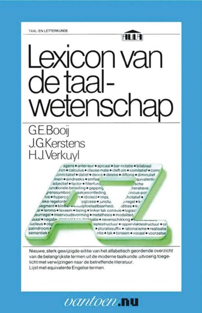 Lexicon van de taalwetenschap, G.E. Booij ; J.G. Kerstens ; H.J. Verkuyl - Paperback - 9789031506033