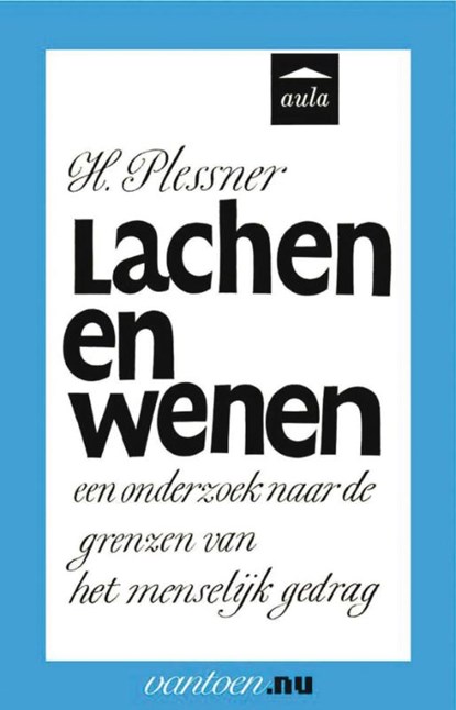 Lachen en wenen, H. Plessner - Paperback - 9789031507023