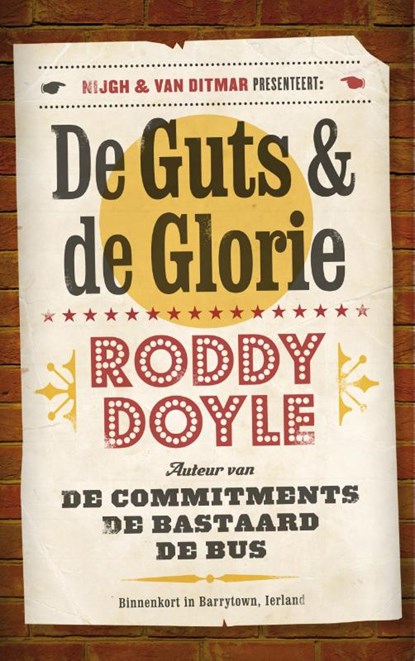De guts en de glorie, Roddy Doyle - Paperback - 9789038898094