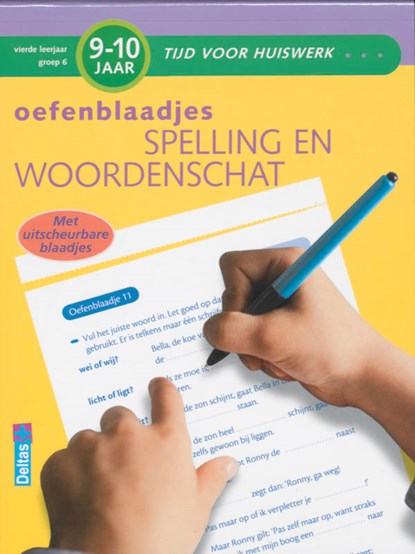 Oefenblaadjes spelling en woordenschat 9-10 jaar, Moniek Vermeulen - Paperback - 9789044720167