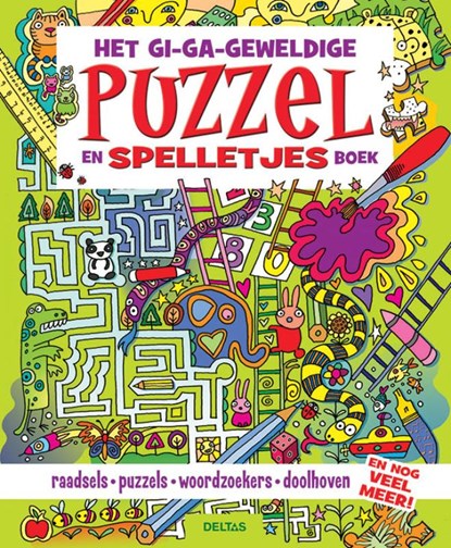 Het gi-ga-geweldige puzzel- en spelletjesboek, Lisa REGAN - Paperback - 9789044755015