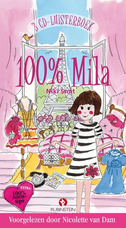 100 % Mila, luisterboek, 3 Cd's, Voorgelezen door Nicolette van Dam, Niki Smit - AVM - 9789047610489