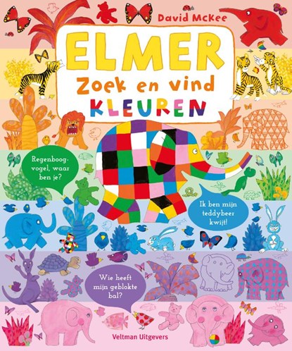 Elmer zoek en vind - Kleuren, David McKee - Gebonden - 9789048320844