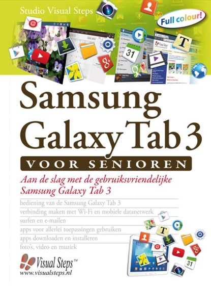 Samsung Galaxy Tab 3 voor senioren, Studio Visual Steps - Gebonden - 9789059052499