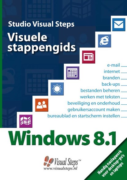 Visuele stappengids Windows 8.1, Studio Visual Steps - Paperback - 9789059053588