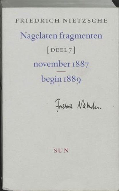 Nagelaten fragmenten, NIETZSCHE, Friederich & COLLI, Giorgio (teksteditie en annotatie & MONTINARI, Mazzino - Paperback - 9789061685975
