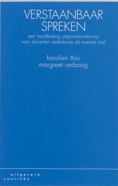 Verstaanbaar spreken, K. Thio ; M. Verboog - Paperback - 9789062838974