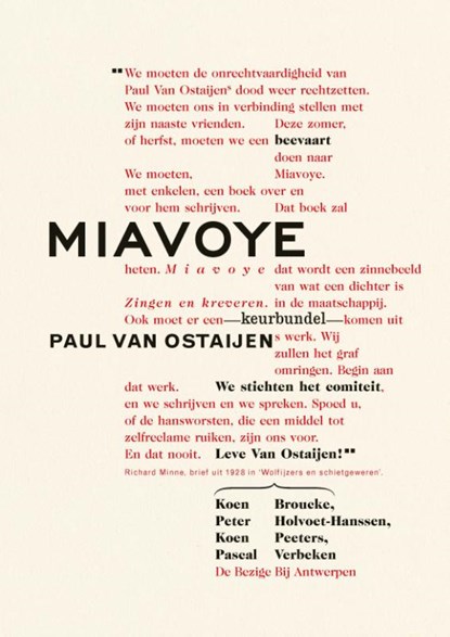 Miavoye, Koen Peeters ; Pascal Verbeken ; Peter Holvoet-Hanssen ; Koen Broucke - Paperback - 9789085425908