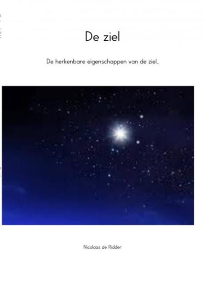 De ziel, Nicolaas de Ridder - Ebook - 9789402112269