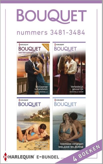 Bouquet e-bundel nummers 3481-3484 (4-in-1), Carole Marinelli ; Chantelle Shaw ; Caitlin Crews ; Melanie Milburne - Ebook - 9789402500110