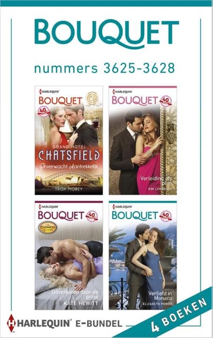 Bouquet e-bundel nummers 3625-3628 (4-in-1), Trish Morey ; Kim Lawrence ; Kate Hewitt ; Elizabeth Power - Ebook - 9789402512632