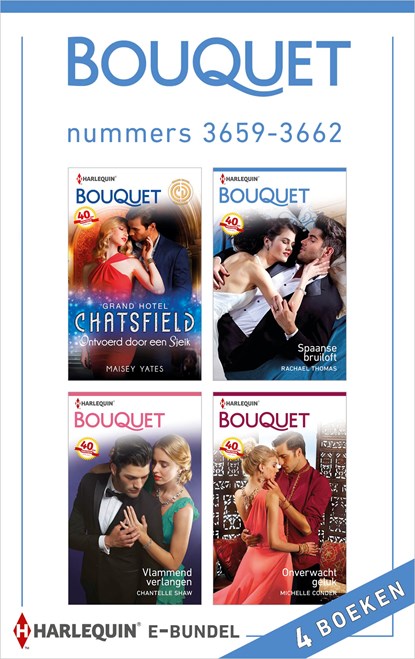 Bouquet e-bundel nummers 3659-3662, Maisey Yates ; Rachael Thomas ; Chantelle Shaw ; Michelle Conder - Ebook - 9789402514636