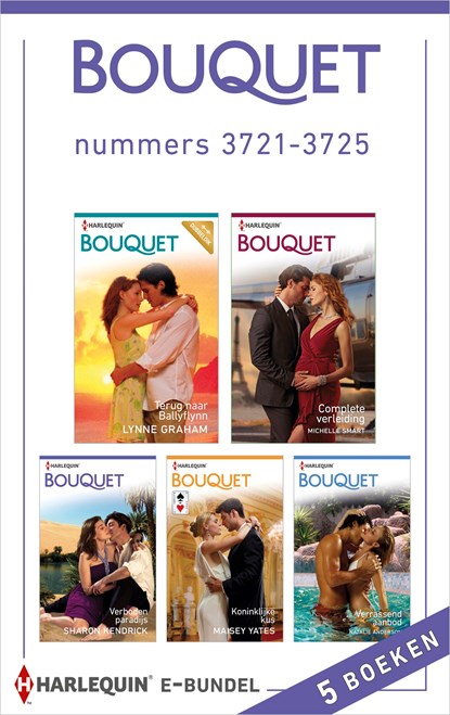Bouquet e-bundel nummers 3721-3725 (5-in-1), Lynne Graham ; Michelle Smart ; Sharon Kendrick ; Maisey Yates ; Natalie Anderson - Ebook - 9789402523720