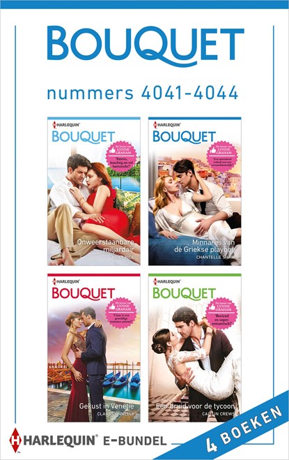 Bouquet e-bundel nummers 4041 - 4044, Heidi Rice ; Chantelle Shaw ; Clare Connelly ; Caitlin Crews - Ebook - 9789402539714