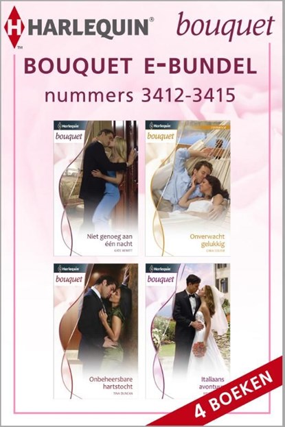 Bouquet e-bundel nummers 3412-3415 (4-in-1), Kate Hewitt ; Cara Colter ; Tina Duncan ; Helen Brooks - Ebook - 9789461996060