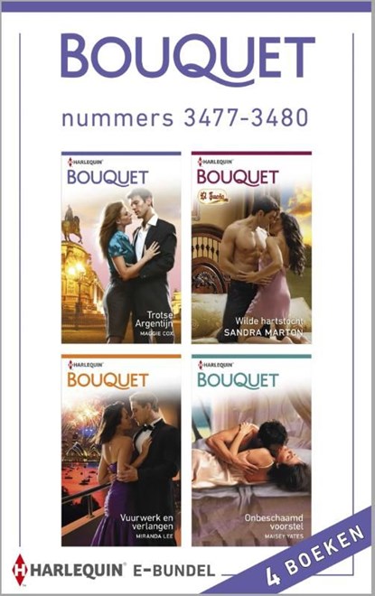 Bouquet e-bundel nummers 3477-3480 (4-in-1), Maggie Cox ; Sandra Marton ; Miranda Lee ; Maisey Yates - Ebook - 9789461999405