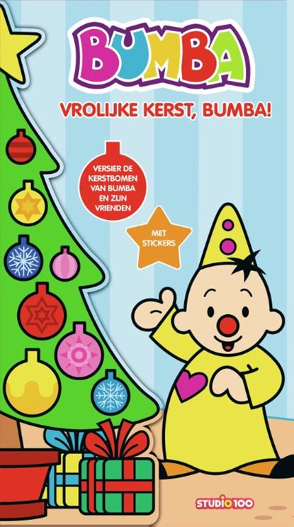 Kerstboomboek met stickers - Vrolijke Kerst, Bumba, niet bekend - Gebonden - 9789462774063