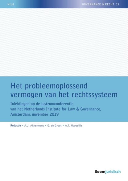 Het probleemoplossend vermogen van het rechtssysteem, A.J. Akkermans ; G. de Groot ; A.T. Marseille - Paperback - 9789462908512
